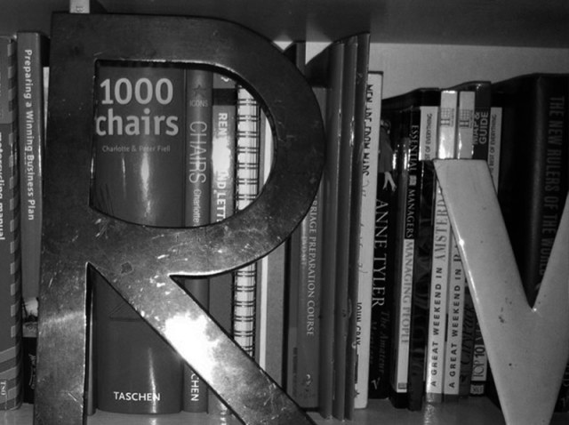 Vintage Brass Shop Letter 'R' bought from a vintage shop in London.
