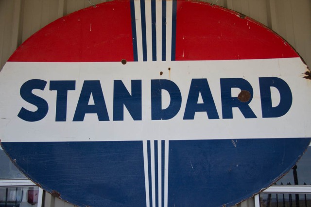 Vintage Standard Petrol Sign